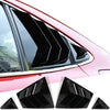 IKON MOTORSPORTS | Window Louvers Compatible With 20-21 Toyota Corolla Sedan | Carbon Fiber Print CFL Rear Window Louver 4Pc Set