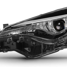Left Side Projector Headlight Fits 2017 2018 2019 Toyota Corolla LE Eco L LE Models LED Headlamp Driver LH