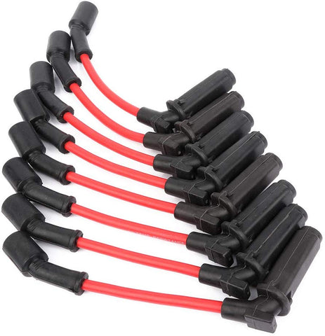 ROADFAR High Performance Ignition Wire Sets Compatible with Buick Cadillac Chevy GMC Hummer Pontiac Saab 2005-2008