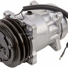 Secondary AC Compressor & 132mm A/C Clutch For Dodge Freightliner Mercedes Sprinter Van Replaces Sanden SD7H15 FLX 4434 - BuyAutoParts 60-02050NA NEW