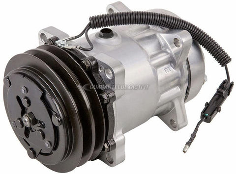 Secondary AC Compressor & 132mm A/C Clutch For Dodge Freightliner Mercedes Sprinter Van Replaces Sanden SD7H15 FLX 4434 - BuyAutoParts 60-02050NA NEW