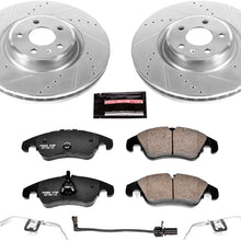 Power Stop K6140 Front Brake Kit with Drilled/Slotted Brake Rotors and Z23 Evolution Ceramic Brake Pads