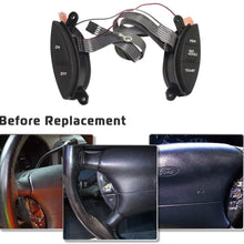 Steering Wheel Cruise Control Switch For Ford 1998-2003 Ranger, 2001-2005 Explorer Sport Trac, F150, Mercury Mountaineer, Mazda B3000 Engagement Switch Button Kit Replaces # SW-5928, F87Z-9C888-BB