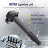 USTAR Ignition Coils 4 Pack compatible with Toyota Tacoma 2000-2004, Engine L4 2.4/2.7 Replaces 90919-02237
