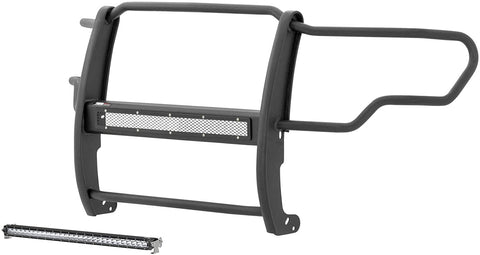 ARIES 2170008 Pro Series Black Steel Grille Guard with Light Bar, Select Ford F-150