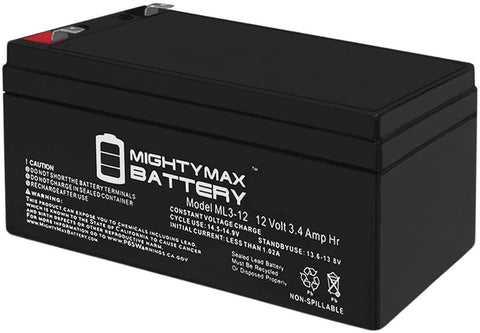 ML3-12 - 12 Volt 3 AH SLA Battery Mighty Max Battery Brand Product