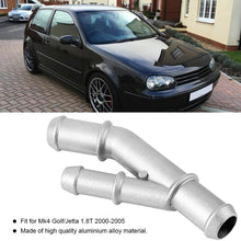 Suuonee Coolant Y-Flange, Cast Aluminum Coolant Pipe Adapter Y-Flange OE: 1J0121087E Fit for Mk4 Golf 1.8T 2000-2005