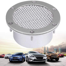 Qiilu Universal Car Racing Air Duct Grille Bumper Vent Inlet for Cold Air Intake(Silver)