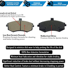 V-Trust Premium Quality OE ReplacementCeramic Brake Pads Combo-VTDC000024-[FRONT+REAR Wheel]