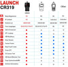 LAUNCH OBD2 Scanner CR319 Code Reader,Universal Automotive Engine Light Check Scan Tool Checks O2 Sensor and EVAP Systems with Full OBD II Functions for DIYers, Supports Mode6 with DTC Lookup