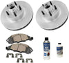 Detroit Axle - Pair (2) Front Disc Brake Kit Rotors w/Ceramic Pads w/Hardware & Brake Kit Cleaner for 2000 2001 2002 2003 Ford F-150 2WD - [2002 Lincoln Blackwood]