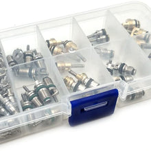 Nikauto 100Pcs Automotive Air Conditioning Part Valve Core and 2Pcs Car A/C Valve Core Remover Tool