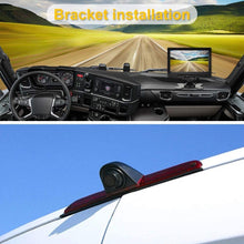 Replacement 3rd Brake Light Backup Camera + 7.0 Inch Self Standing TFT Monitor Compatible for Transporter MB Mercedes Sprinter W906 2007-2018 Crafter Truck Vans 2007-2016