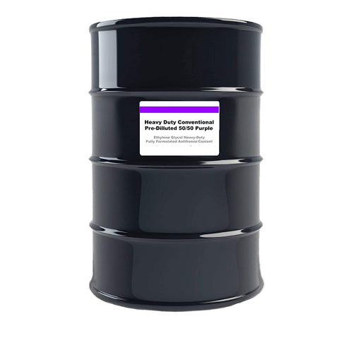 Sinopec Purple HD Fully Formulated Antifreeze/Coolant - 50/50 Purple - 55 Gallon Drum (1)