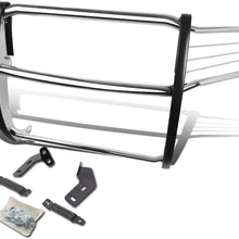 Replacement for Sequoia Front Bumper Protector Brush Grille Guard (Chrome)