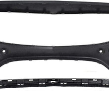 Front Bumper Cover for MERCEDES BENZ C-CLASS 2015-2018 Primed with Sport Pkg with IPAS Holes and Surround View Conv/Coupe/Sedan