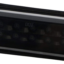 Third 3rd Brake Center High Mount Stop Light LED Lamp CHMSL For 1988-1998 Chevy Silverado / 1992-1998 GMC C1500 C2500 K1500 K2500 Suburban (Smoke)