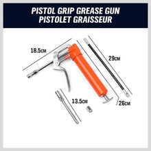2900 PSI Mini Grease Gun, 120CC Manual Pistol Grip with 3OZ Cartridge Flexi Hose & Coupler for Auto Parts Mechanical Lubrication