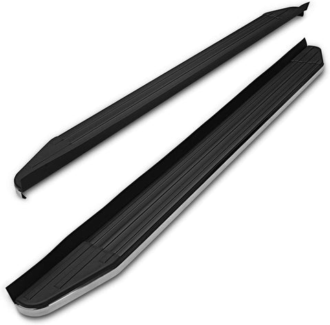 TAC Running Boards Fit 2014-2020 Nissan Rogue Aluminum Black Side Steps Nerf Bars Step Rails Running Boards Rock Panel Off Road Exterior Accessories (2 Pieces Running Boards)