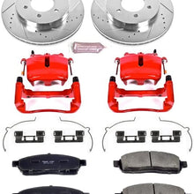Power Stop KC1943A 1-Click Performance Brake Kit with Calipers, Front Only