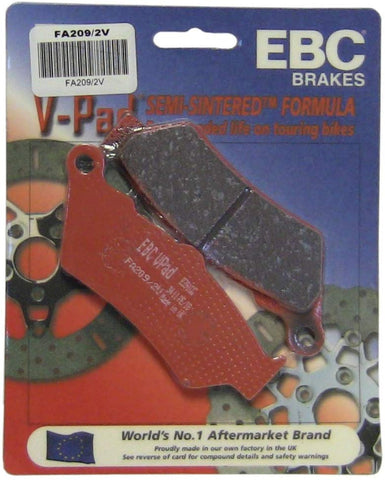 EBC Brakes FA209/2V Semi Sintered Disc Brake Pad