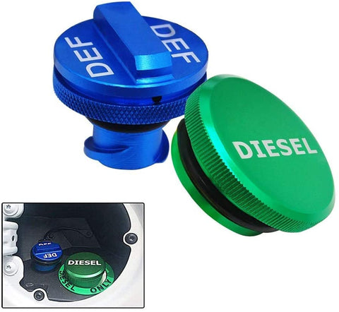 Aluminum DIESEL Cap ONLY fit 2019-2020 Latest Dodge Ram 6.7L 1500 2500 3500 …(There are three vertical plastic posts at the fuel filler)