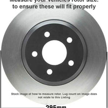 Detroit Axle - 295mm Front Disc Replacement Brake Rotors Ceramic Pads Hardware Replacement for 2011 2012 2013 2014 200-2007 - 2010 Sebring - 2008-2014 Dodge Avenger - 2007-2012 Caliber 4 Wheel Disc