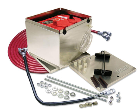 taylor (48201 200 Series Aluminum Battery Box with 2-GA Cable