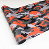 HBJK Car Camouflage Vinyl Film Waterproof Vehicle Sticker Film Orange Black Camo Vinyl Wrap for Car Bike Laptop Boat Motorcycle 0609 (Size : 50x100cm)