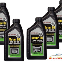 TOYOSPEED LLC FIT for Toyota Synthetic Motor Oil SAE 0W-20 Set 5 quarts