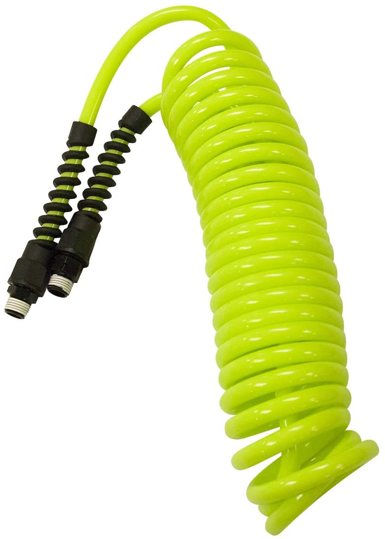 Flexzilla Polyurethane Recoil Hose, 1/4 in. x 20 ft, ZillaGreen - LP1420AFZ