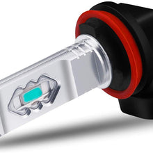 Alla Lighting 3600lm Xtreme Super Bright H11 LED Bulbs H11 Fog Light High Illumination ETI 56-SMD LED H11 Bulb H8 H16 H11 Fog Lights Lamp Replacement - 8000K Ice Blue