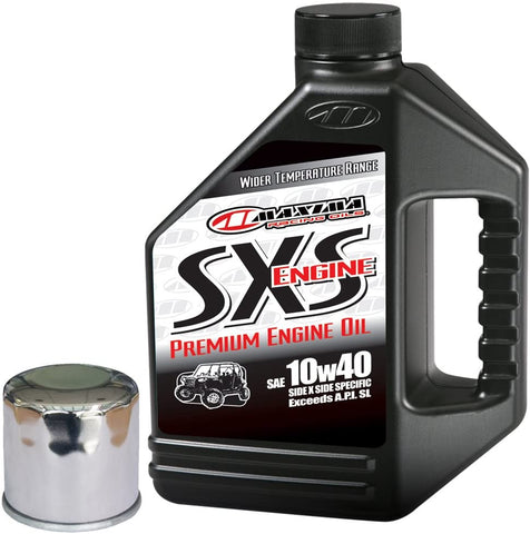 MaximaHiflofiltro SXSPEOCK012 Premium Side x Side Engine Oil Change Kit for Kawasaki Teryx 4x4/750/800, 1 Gallon