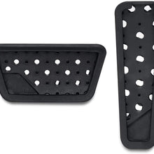 BORDAN Dodge Challenger Chrysler Accelerator Gas Pedal Brake Pedal Cover Aluminum Performance Foot Pedals Set Non-Slip Replacement Pedal Pad Fit for Dodge Challenger Chrysler 300 2009-2019