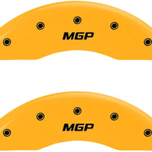 MGP Caliper Covers 16226SMGPYL Yellow Caliper Cover (Set of 4, Engraved Front and Rear: MGP, Yellow powder coat finish, black characters)