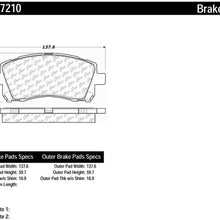 Centric (103.07210) Brake Pad, Ceramic