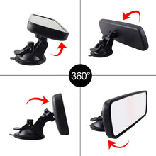 Rear View Mirror, Universal Car Truck Mirror Interior RearView Mirror Suction Cup (Width 24.5cm/9.6in)