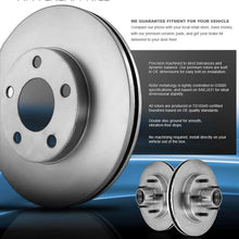 CRK13454 FRONT 288mm + REAR 260mm Premium 5 Lug [4] Rotors + Brake Pads + Clips [fit 2005-2010 Volkswagen Jetta Rabbit]