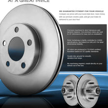 FRONT 321 mm Premium OE 5 Lug [2] Brake Disc Rotors + [4] Ceramic Brake Pads + Clips