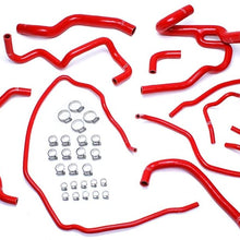 HPS 57-1511-RED Silicone Radiator and Heater Hose Kit Coolant