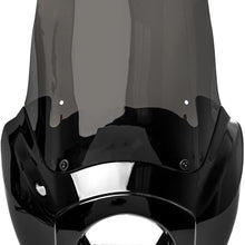 Krator Black & Smoke Tall Fairing Windshield Club Style Kit for 2000-2003 Harley-Davidson Dyna Super Glide T-Sport FXDXT - Modification Required