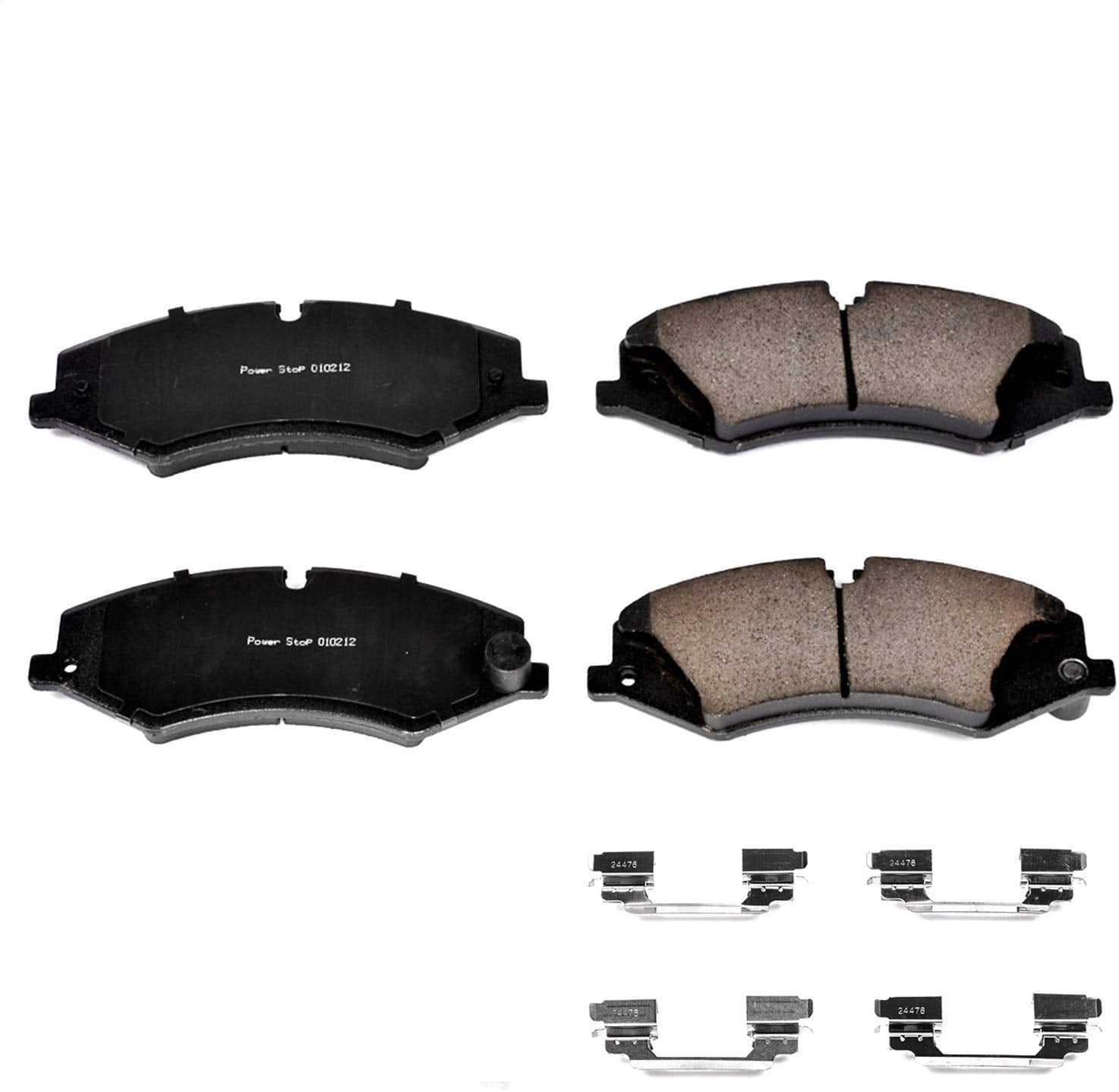 Power Stop 17-1479, Z17 Front Ceramic Brake Pads with Hardware