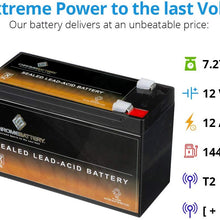 SLA Replacement Battery for 12V 9AH Battery- Battery For APC RBC GP1272 PS1270 ES7-12- AGM SLA Battery- Chrome Battery