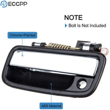 ECCPP Door Handles Exterior Outside Outer Front Driver Passenger Side for 1995-2004 Toyota Tacoma Chrome Black(2pcs)
