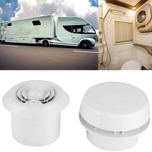 Akozon Roof Fan LED Air Ceiling Ventilation Grille Round for Campers Motorhome Travel Trailer Van 5000R/min 12V