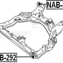 54400Cb710 - Front Body Bushing For Nissan - Febest