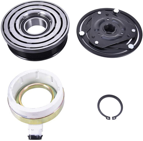 Catinbow DMA830 AC Compressor Clutch Assembly DMA830 Repair Kit with Pulley Bearing, Electromagnetic Coil & Plate for GM Harrison V5 HT6 HR6 HD6