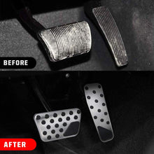 BORDAN Dodge Challenger Chrysler Accelerator Gas Pedal Brake Pedal Cover Aluminum Performance Foot Pedals Set Non-Slip Replacement Pedal Pad Fit for Dodge Challenger Chrysler 300 2009-2019