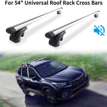MONOKING 54 inches Cargo Racks, 2-Piece Universal Cross Rail Roof Rack, with 2 Extra Rubber Strips, Crossbars Existing Raised Side Rail with a Gap
