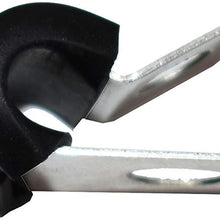 A-Team Performance 3/16-Inch Stainless Steel Line Clamp with Removable Neoprene Rubber Cushion — Brake Fuel Oil Lines Ignition Wires Battery Cables Protection — Cable Metal Clamp Tube Holder 10 Pack